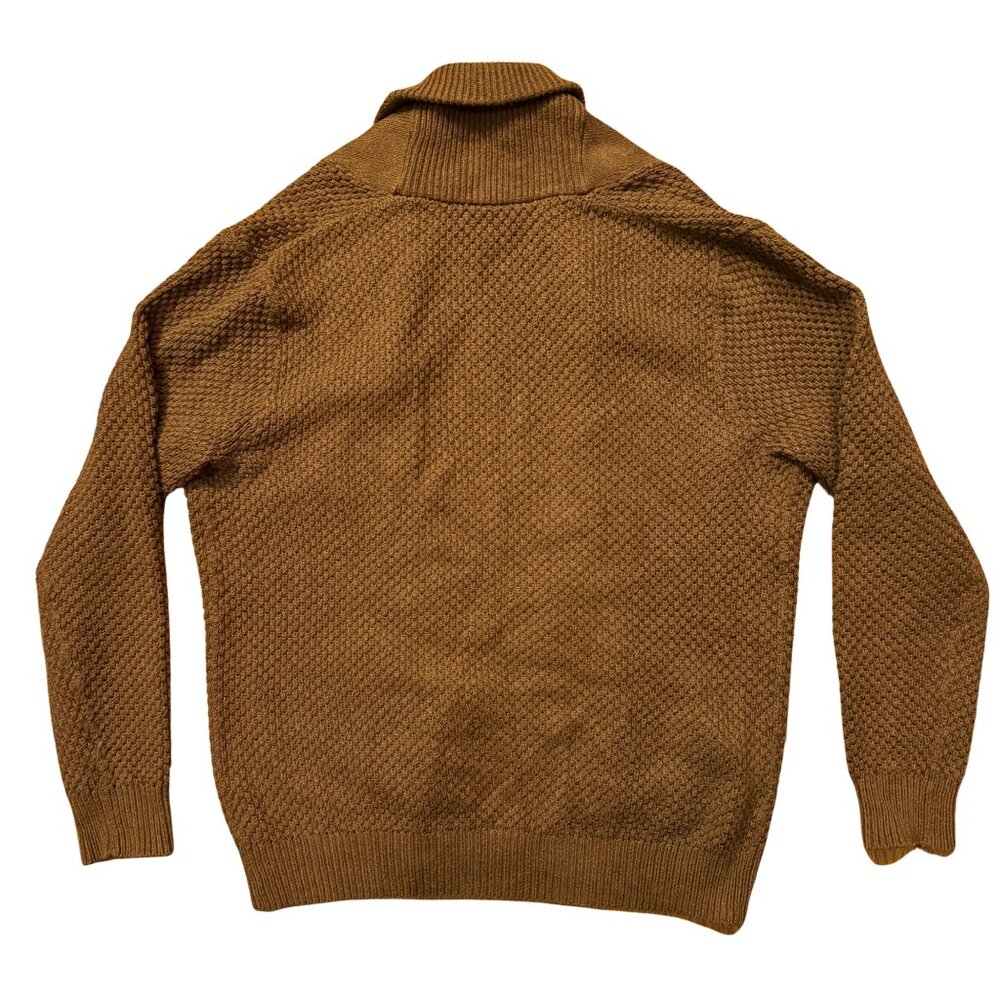 J. Crew Mens Knit Brown Cardigan Size Small - Picture 4 of 4